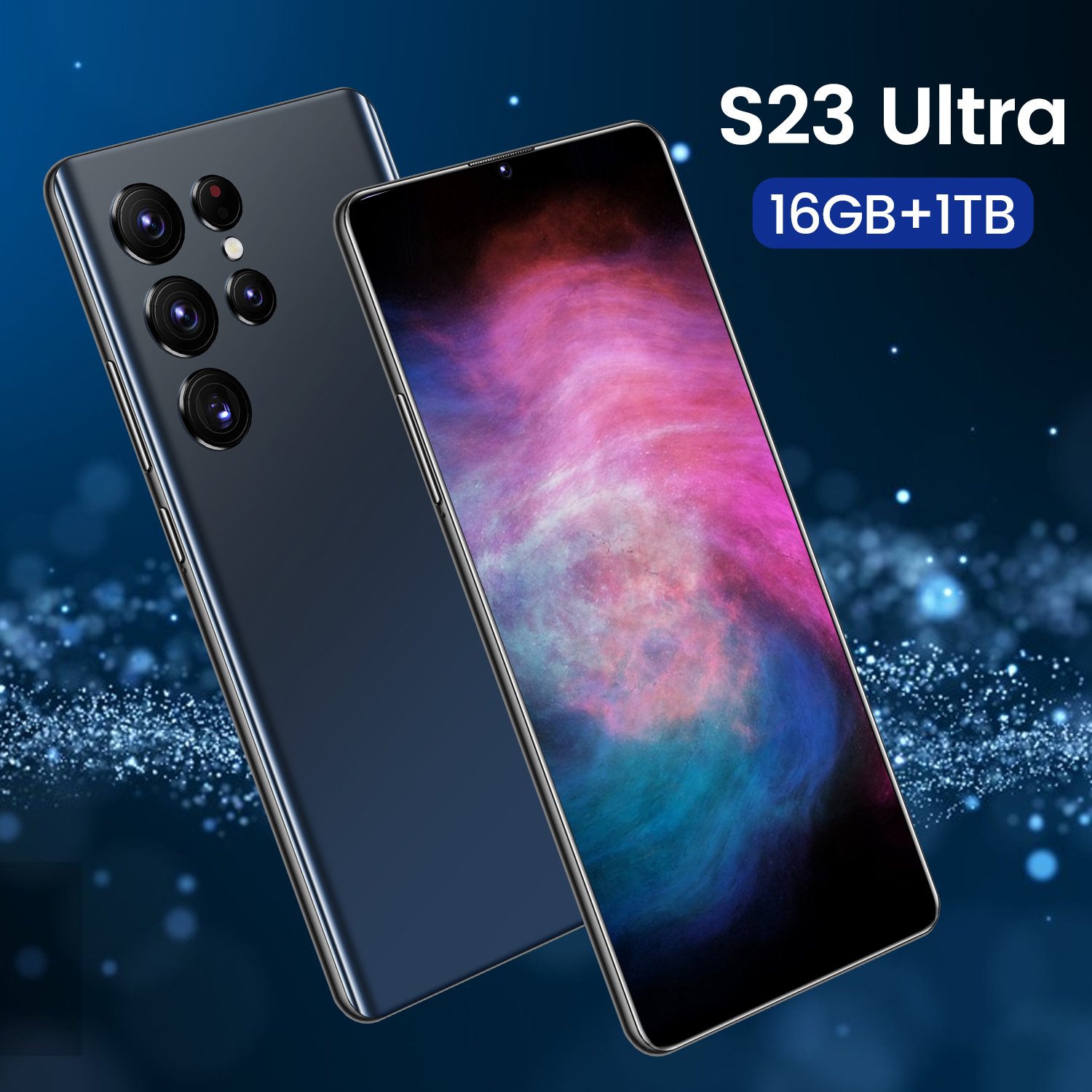 2023 new ultra-high speed S23 Ultra 16GB+1TB 5G smart phone 7.2-inch 48MP+100MP Snapdragon 8+2 Android 12 smart game phone
